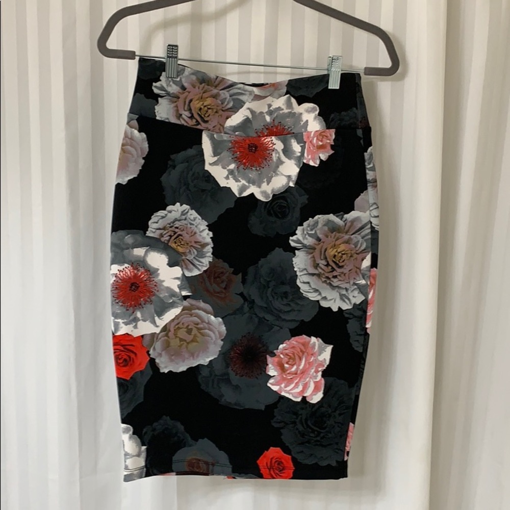 Floral Pencil Skirt